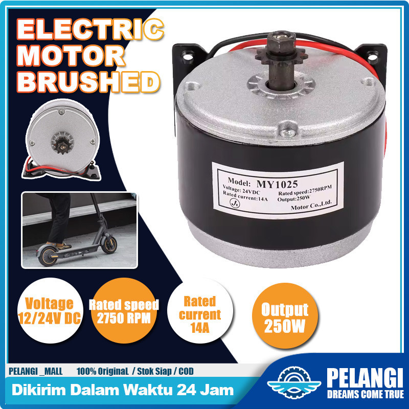 12V/24V DC 250W Dinamo Motor MY1016 Untuk E-bike Sepeda Listrik Motor Sikat Berkecepatan Tinggi Raki