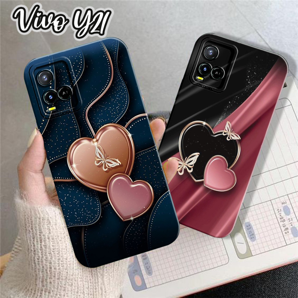 Softcase Prokamera VIVO Y21/Y21A/Y21S/Y33S/Y33T Motif Lovely mewah Cantik Kekinian Aesthetic Casing 