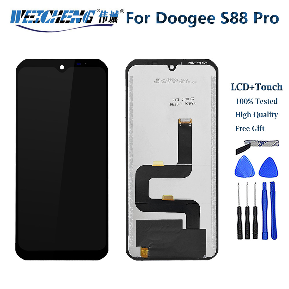 For Doogee S88 Plus LCD Display Touch Screen Digitizer Assembly For Doogee S88 Pro LCD Screen Repair