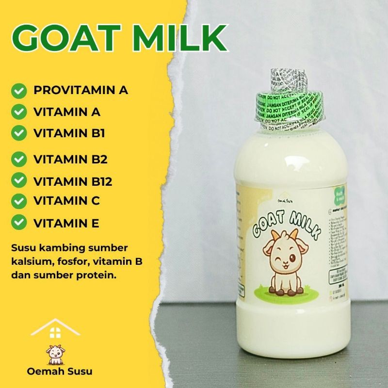 

Susu Kambing Murni Pasteurisasi Organik//Susu Kambing Etawa