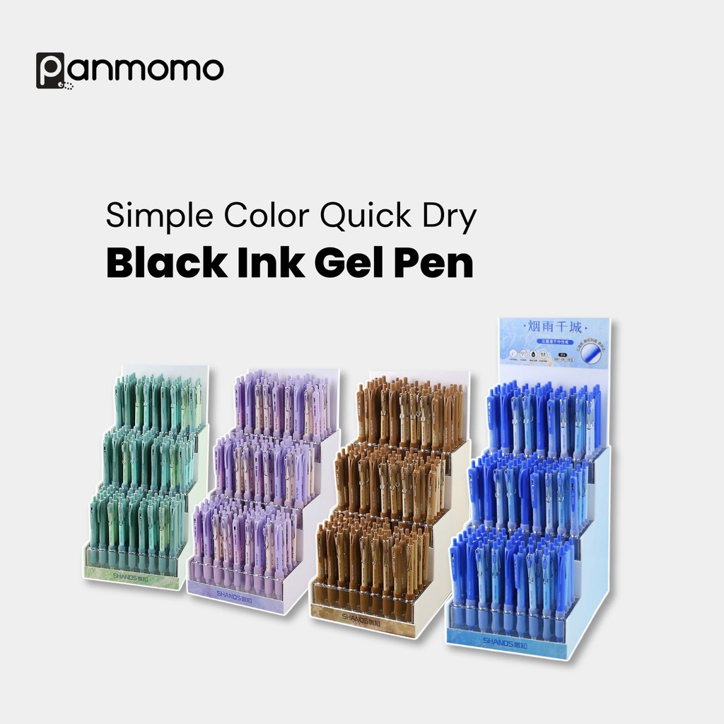 

Pen Pulpen Aesthetic Tinta Hitam Cepat Kering