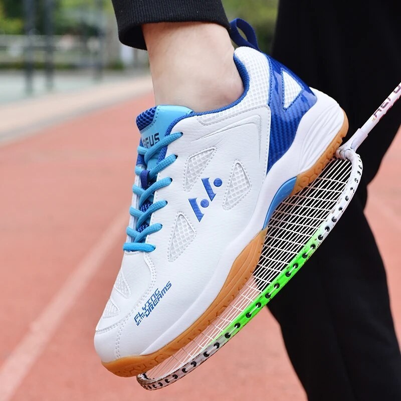 Sepatu Bulu Tangkis Sejuk Pria Sneakers Bulu Tangkis Ringan Sepatu Tenis Meja Nyaman Sneakers Tenis 