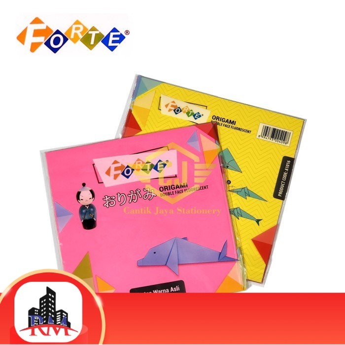 

Kertas Origami FORTE 16x16cm Double Side Face Fluorescent 16 x 16 cm