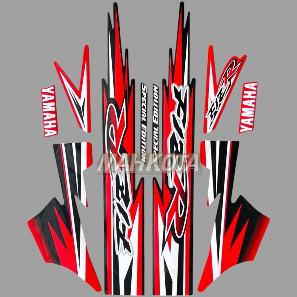 Striping Stiker Yamaha F1ZR fizr fiz r f1 zr special edition new stiker list body hitam merah