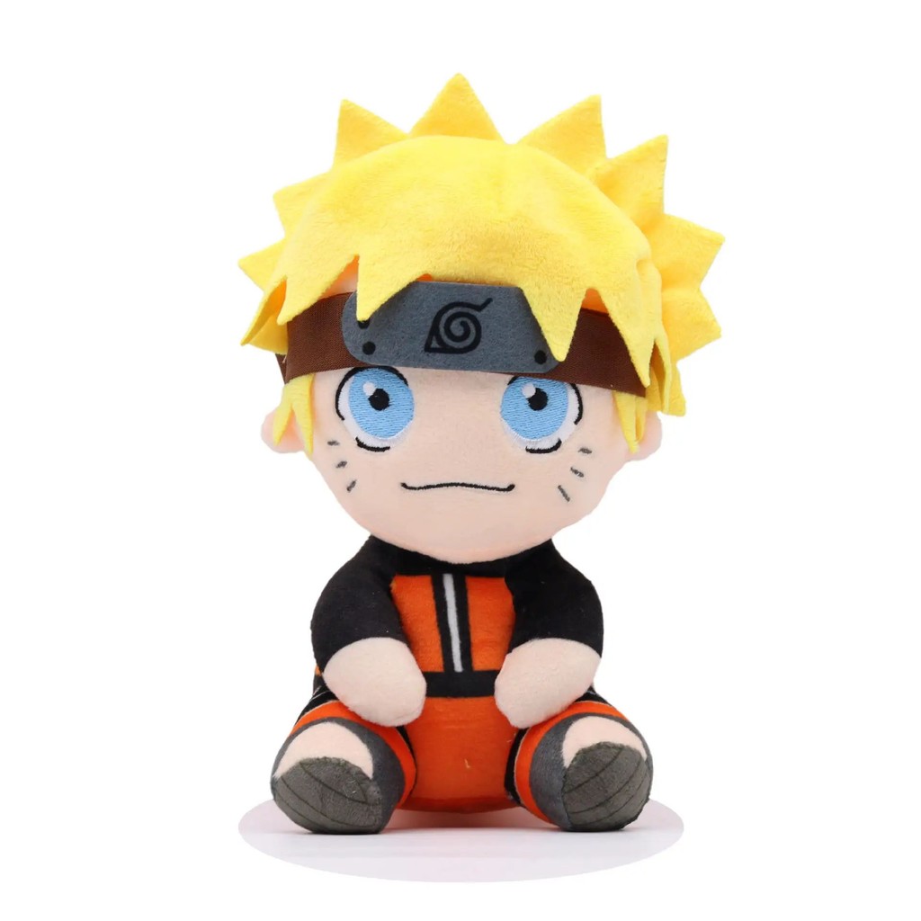 2024Anime Cute Ninja Figures Kakashi/Gaara/Sasuke Sitting Plush Toys Home Decoration L Sitting Plush