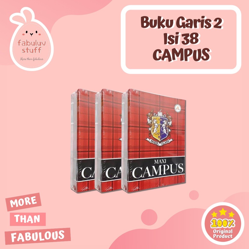 

ATK ~ ( ECER ) Buku Tulis Garis 2 Boxy Kampus isi 36 dan 50 / Buku Sekolah / Buku Menulis