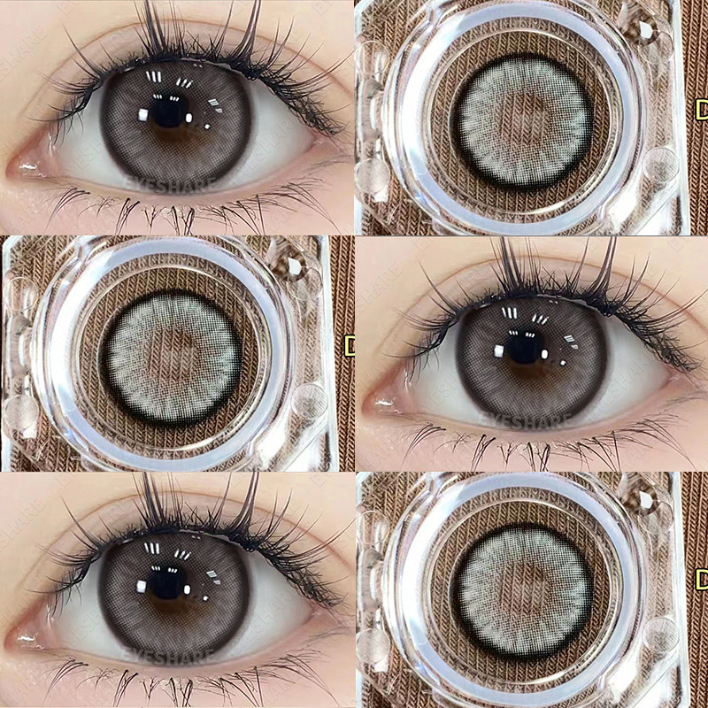 【COD】Softlens soflens DIAMOND seri Colored Lenses Softlen Grey 14.2mm soflen Normal 14.5mm Free Lens