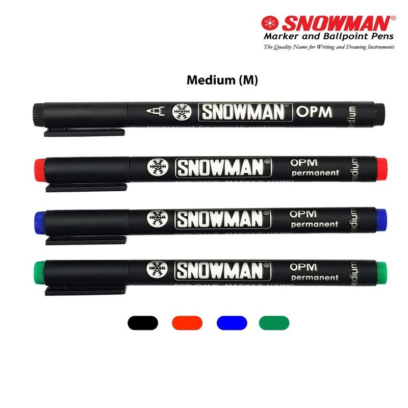 

Snowman OHP M Medium OPM Permanent Permanen Berkualitas