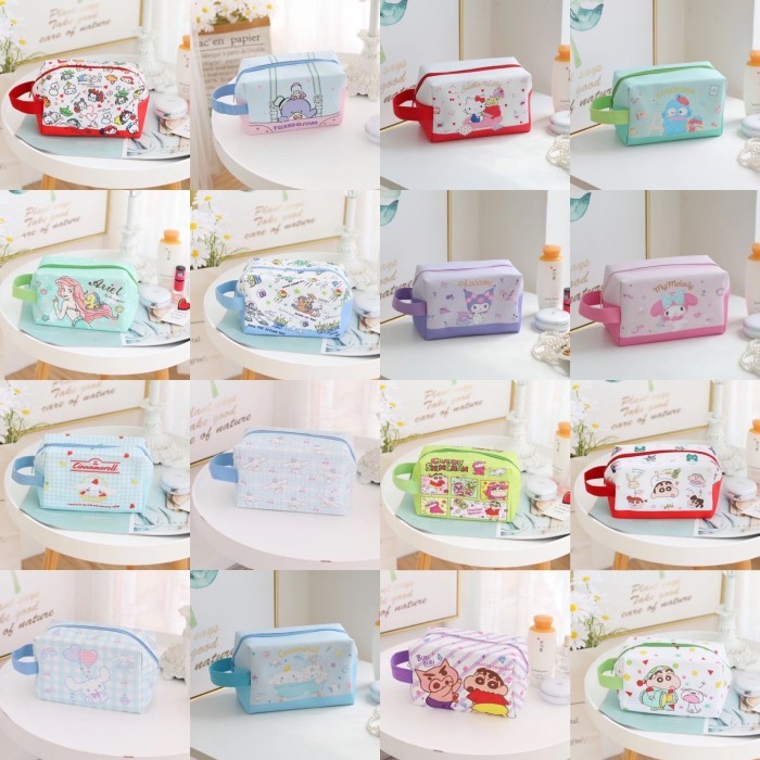 

[New]Best Pouch Tempat Pensil Make Up Serbaguna Sanrio Hello Kitty My Melody Cin - Kuromi Kotak
