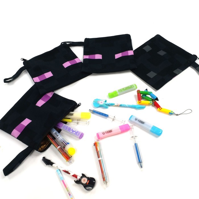 

[New]Best Pouch Persegi Enderman untuk pemain Game Minecraft untuk tempat pensil
