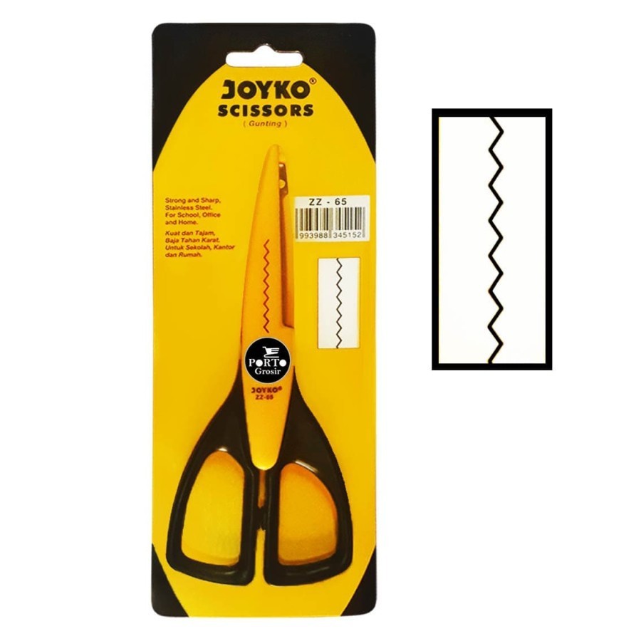 

Joyko ZZ-65 Gunting Zig Zag Dekorasi Scissors ZZ65 Zigzag Gerigi