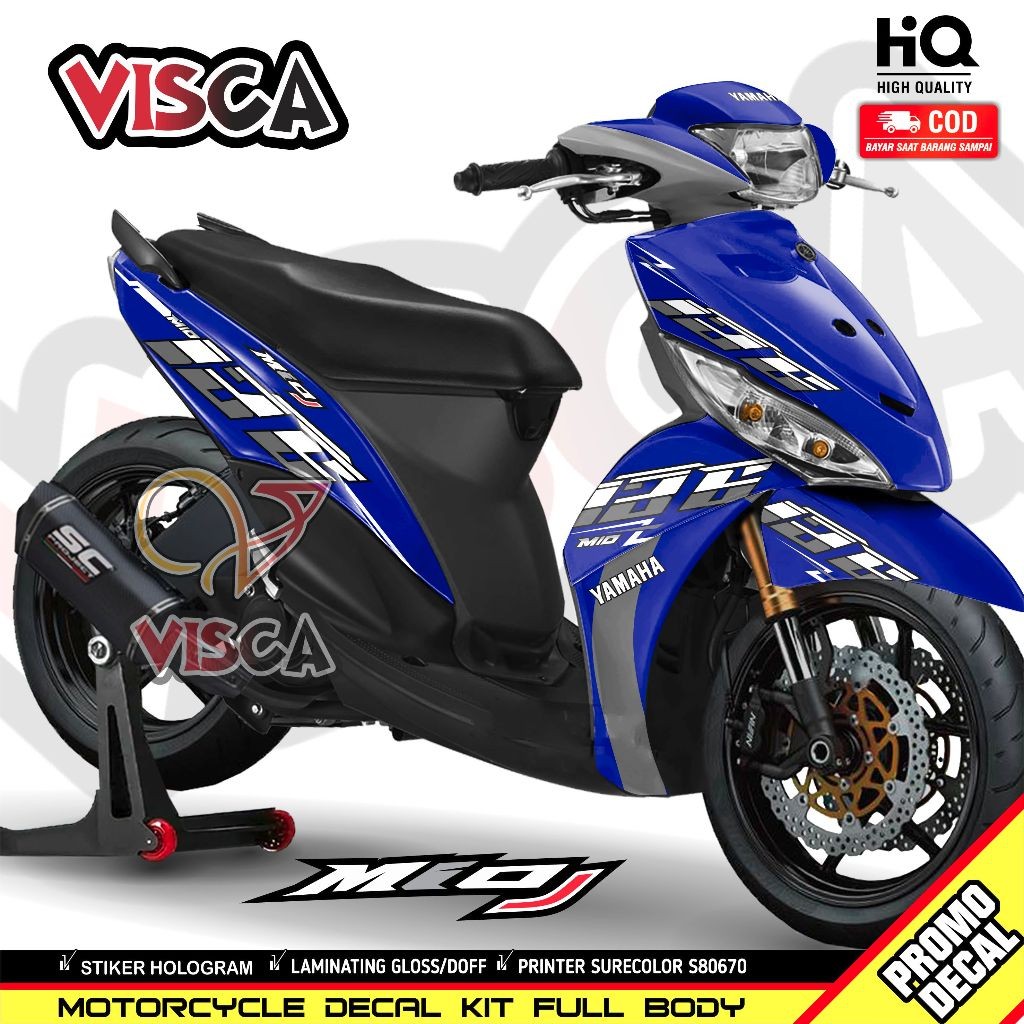 DECAL MIO J FULL BODY STIKER MIO J VARIASI FULL BODY STRIPING MIO J VARIASI KEREN DECAL HOLOGRAM MIO