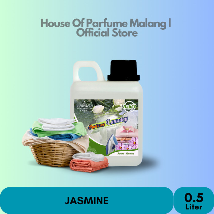 Parfum Laundry/ Parfum Pakaian JASMINE/MELATI 0.5 Liter/ Parfum Grade A/Parfum Setrika