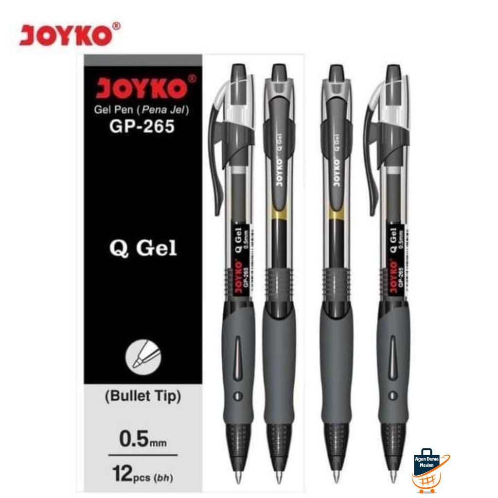 

Gel Pen JOYKO GP-265 Q Gel 0.5mm (1pc)-Hitam,merah,biru