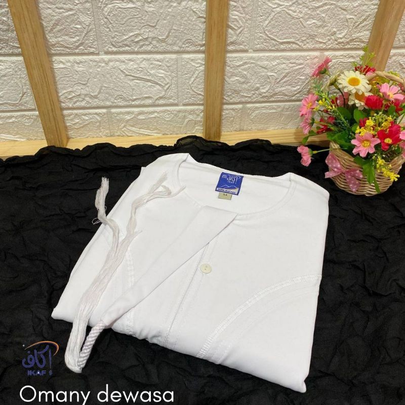 Jubah ikaf Omani dewasa premium
