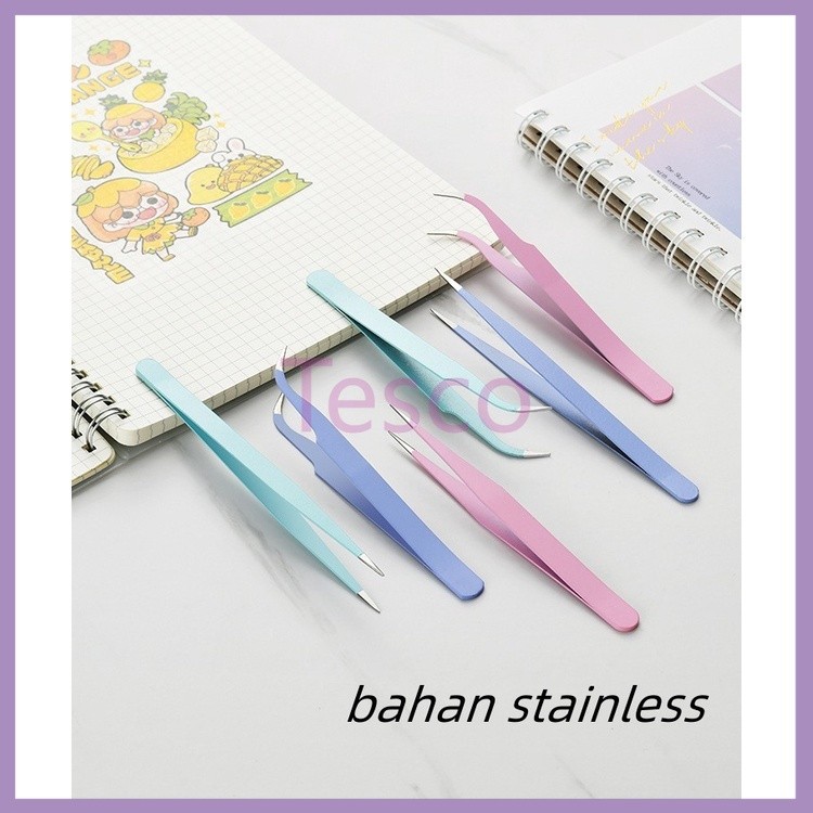 

Tesco Tweezer Sticker /Pinset Bengkok/ Pinset Lurus