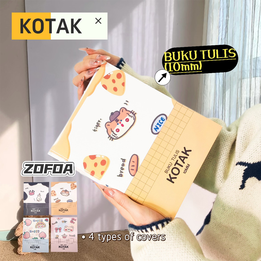 

ZOFDA 10mm Grid Notebook Buku Catatan Lucu / Buku Tulis Kotak Kecil / Sekolah dasar kelas bawah Notebook-5/10PCS