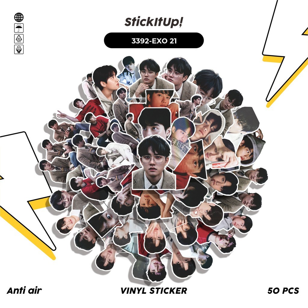 

COD✨ 50 Pcs Stiker D.O 03 Lucu Anti Air Untuk Dekorasi Notebook Sepeda Skateboard Handphone DIY