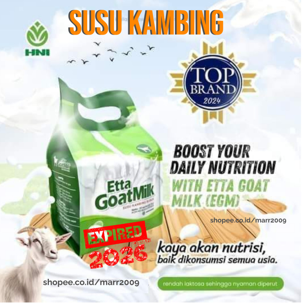 

Etta GoatMilk - Susu Kambing Ettawa Bubuk Original - Diabetes - Ibu Hamil - Ibu Menyusui - HNI HPAI