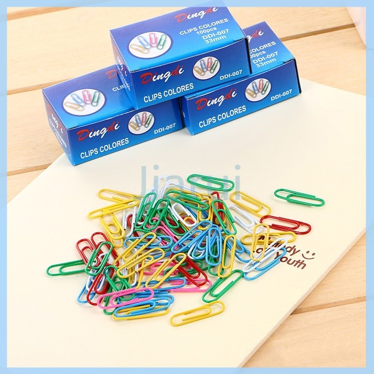 

Jiarui PAPER CLIP WARNA WARNI ISI 70PCS/klip kertas berwarna