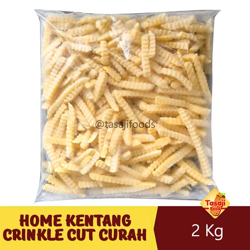 Home Curah Kentang Goreng Crinkle Cut 2 Kg - Frozen