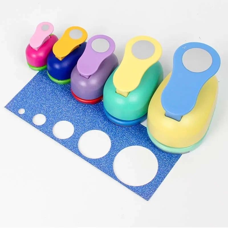 

9/16/25/38mm Random Color Circle Punch DIY Embossing Punches Scrapbooking Machine Paper Cutting Hole Punch Rounder Cutter