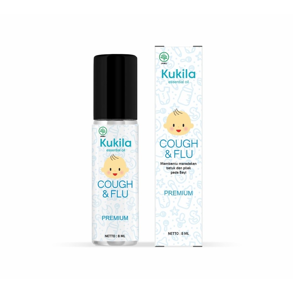 KUKILA ESSENTIAL OIL COUGH & FLU , FEVER DROP 8ml