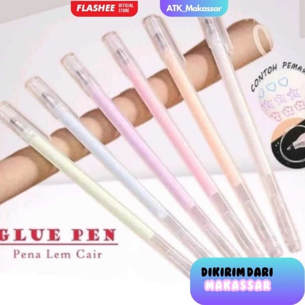 

Glue Pen Lem Kertas Pulpen Anti Bocor Lem Cair Bolpen Alat Tulis