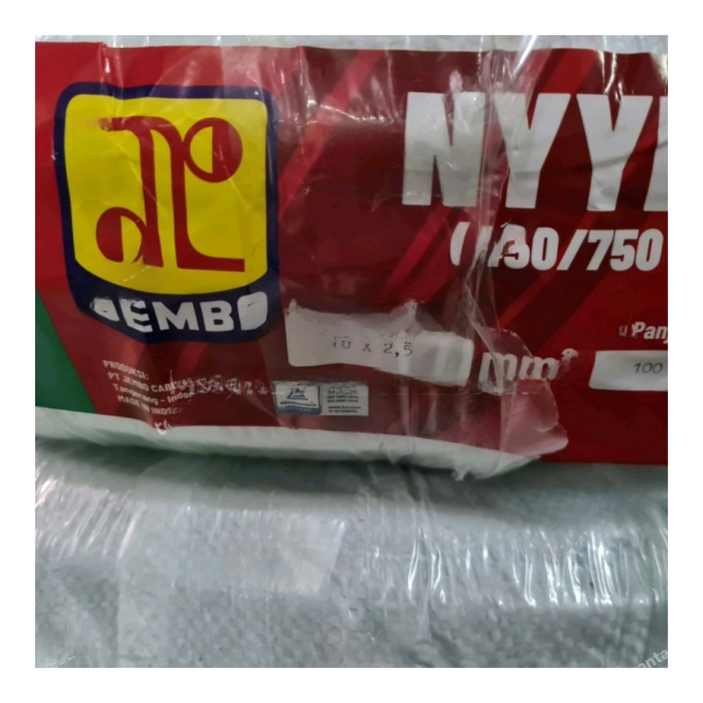 Kabel Kontrol Serabut NYYHY 16x2,5 / 16x2.5 mm JEMBO Meteran / Eceran