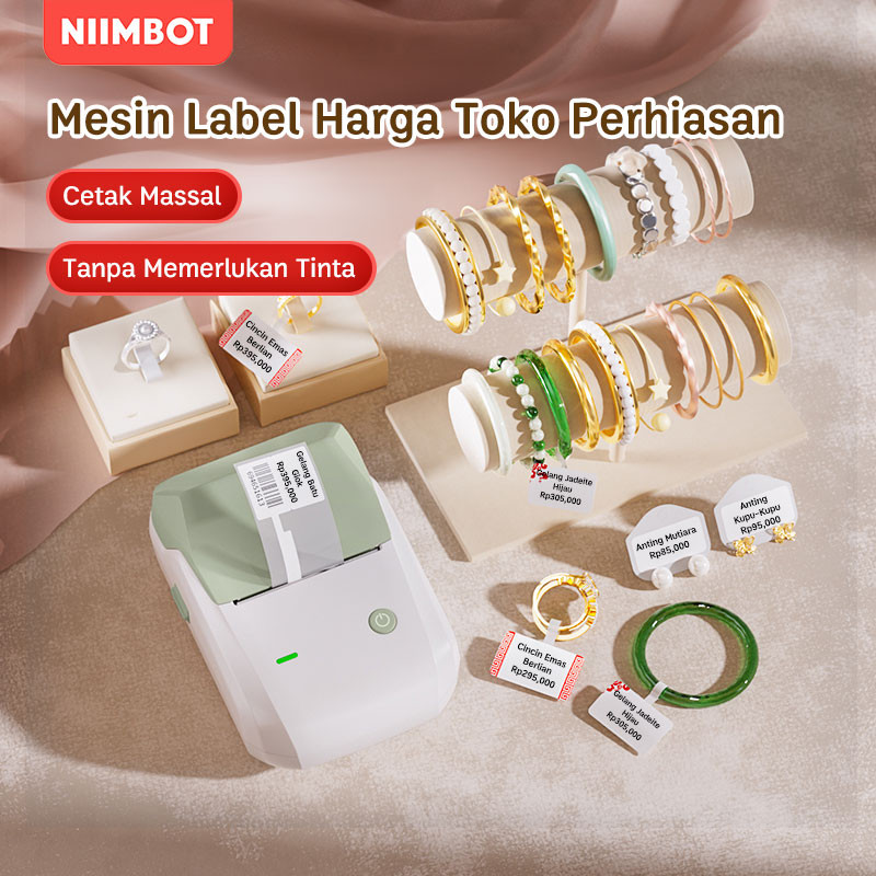 

NIIMBOT B1 Printer Termal untuk Toko Perhiasan, Printer Stiker Harga, Cocok untuk Kalung/Kacamata/Toko Perhiasan.