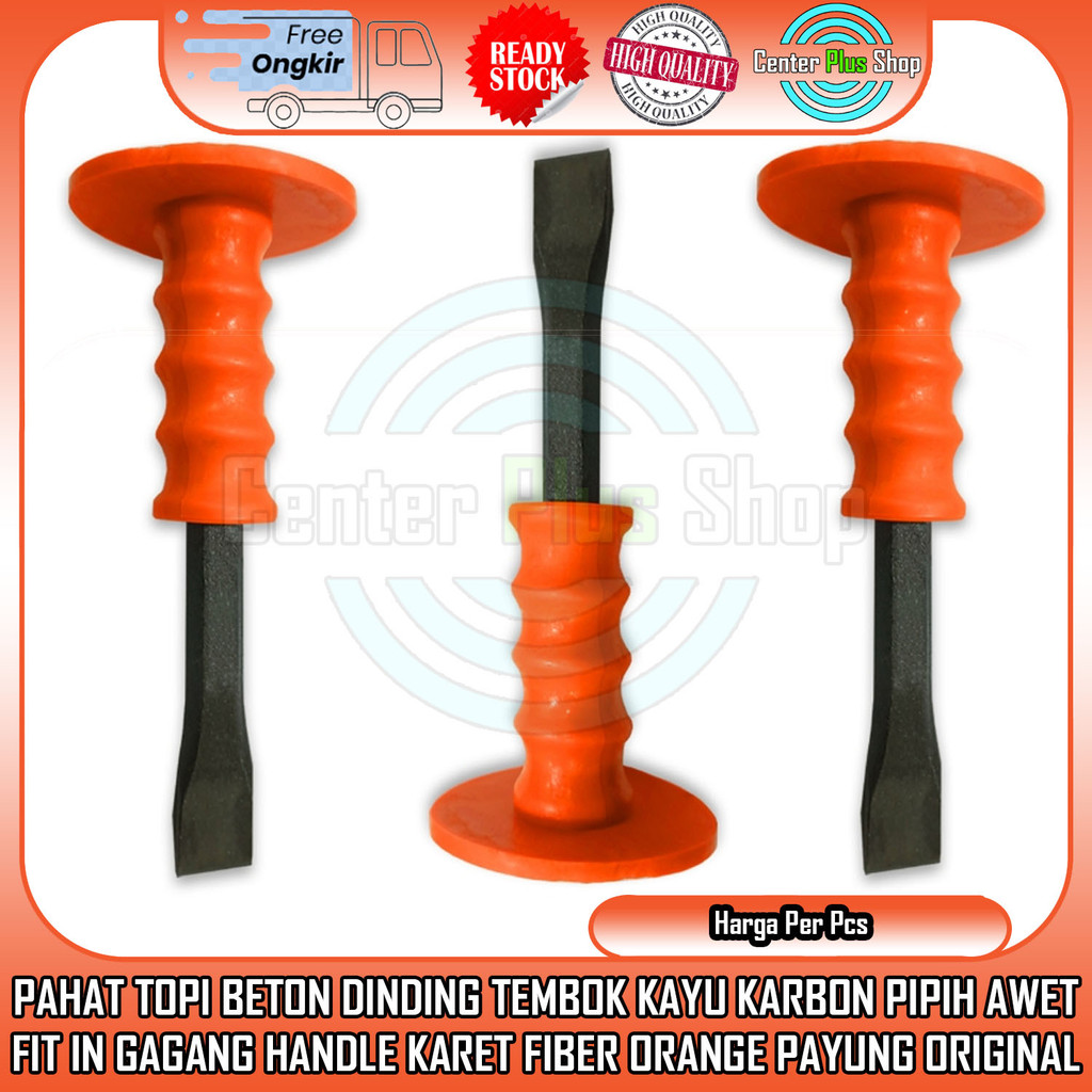 Pahat Besi Topi Beton Fit In Gagang Baja Karbon Batu Logam Kayu Pengikis Kikis Kikir Perkakas Pahata