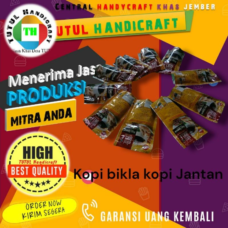 

MAKRIFATBUSINESS KOPI BIKLA Kopi Bikla Asli Jember 125 gr Paket 10 Pcs