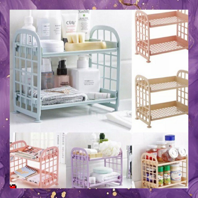 (SBA) Rak Meja 2 TINGKAT Rak MINI Rak Make Up Kecil Dapur Kamar Mandi RK0142A3