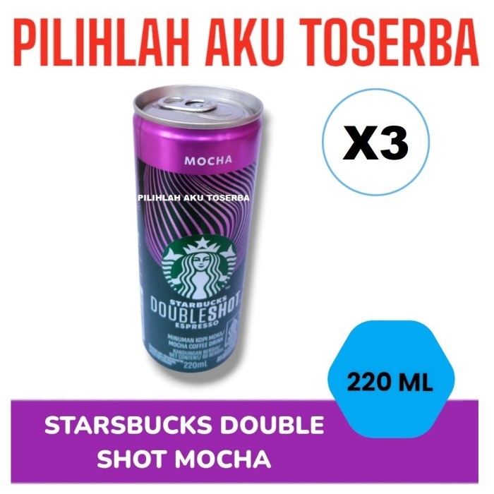 

Kopi STARBUCKS Doubleshot MOCHA Kaleng Can 220 ml - ( HARGA 3 KALENG )