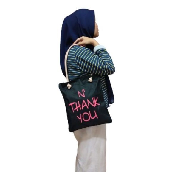 TOTEBAG WANITA SIMPLE TAS SANDANG TAS MUKENA TERMURAH MEDAN