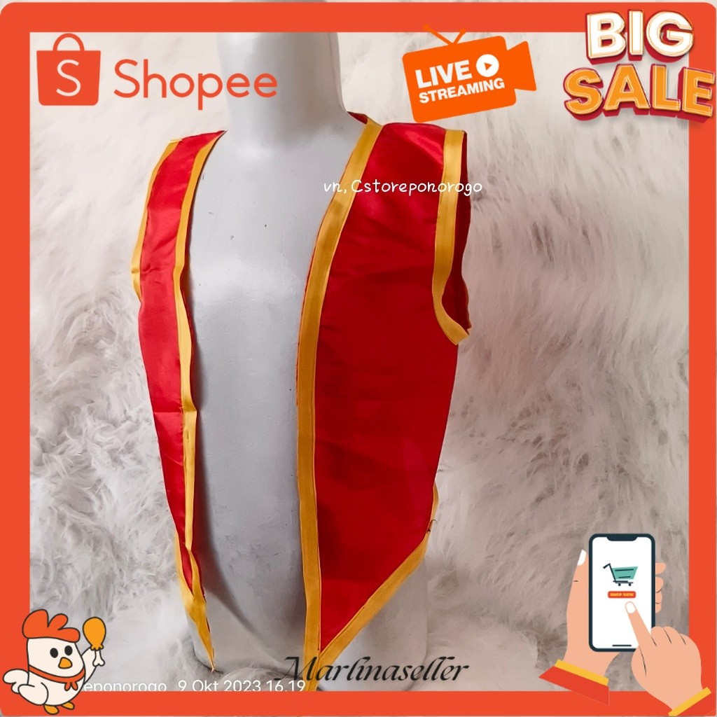 Termurah ROMPI GANONG BIASA / baju ganong / kostum ganong / seragam ganong / ganongan / topeng ganon