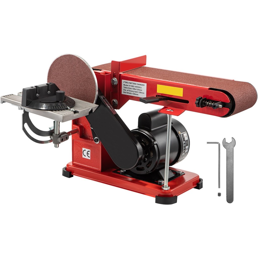 Belt Sander 4" x 36" Electric Adjustable Bench Belt Sander 375W Grinder Bench Sanding Machine With 4