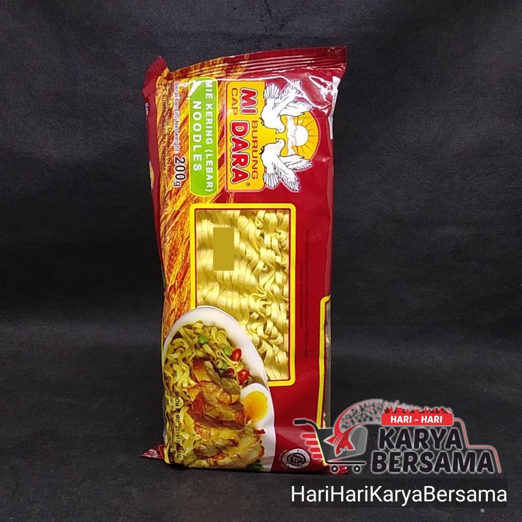 

MI CAP BURUNG DARA MIE KERING LEBAR 200GR