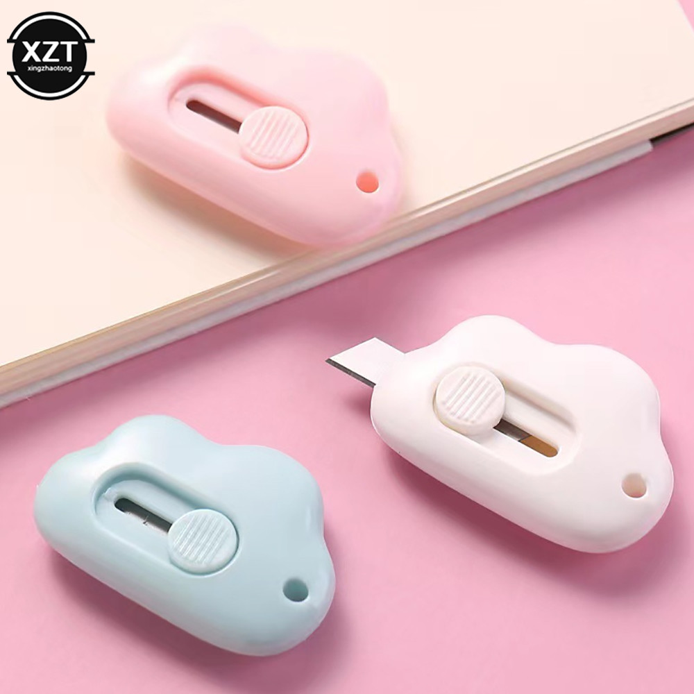 

Creative Cute Cloud Art Knife Color Mini Portable Multi-purpose Knife Paper Knife Blade Office Stationery Cutting Supplies Tool