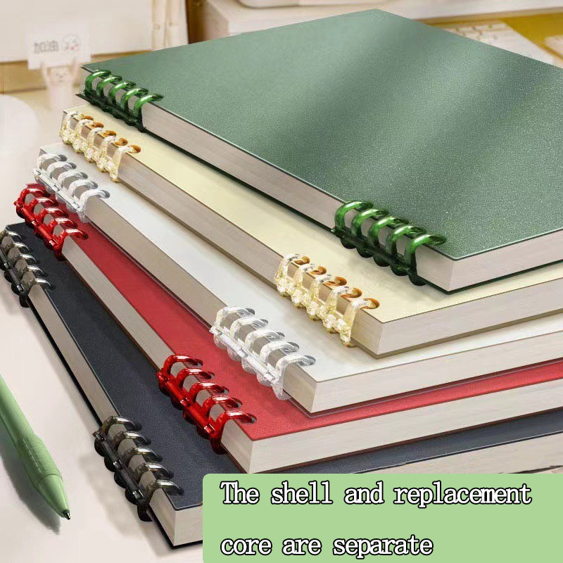 

Loose Leaf Notebook refillable page Diary Planner Office School Supplies Stationery cute gel pen student writing a5 kawaii shell