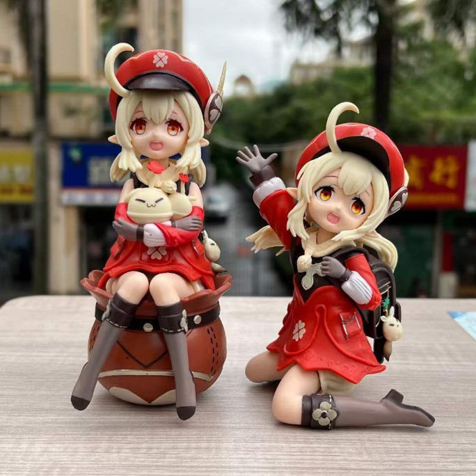 DF34ED Hu Tao QiQi Keqing Xiao ZhongLi Genshin Impact Action Figure