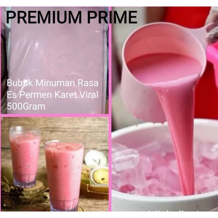 

TERLARIS - BUBUK MINUMAN RASA BUBBLE GUM PINK 1 KG KUALITAS PREMIUM UNTUK JUALAN ES PERMEN KARET
