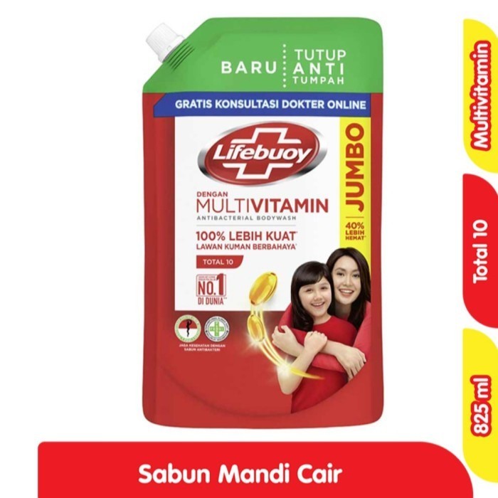 NEW LIFEBUOY BODY WASH TOTAL 10 REF 850ML