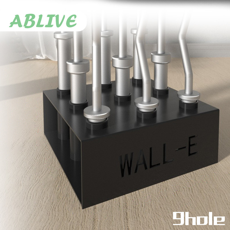 Olympic Tempat Barbel Vertical Barbel Rak 9 Bar Bahan Baja