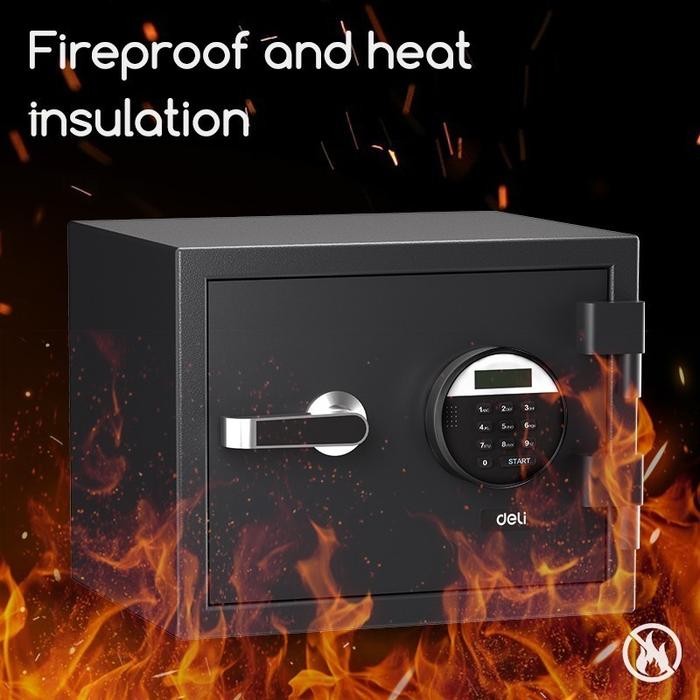 Deli Safe Brankas Digital Fireproof ET580, ET581 ET587 / Tahan Api Garansi Resmi - ET580