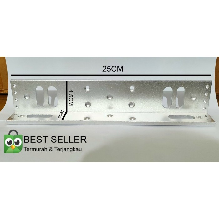 

LARIS -ZL Bracket 600 Lbs 280 Kg utk Magnetic Door EM Lock Mlock Magnetik