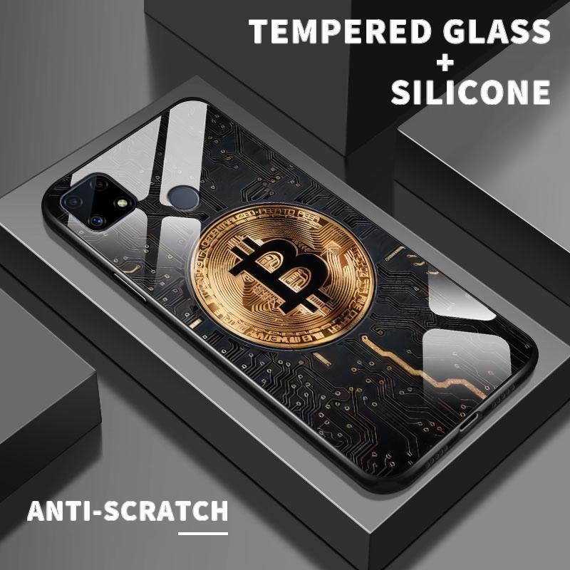 Hard Case For Realme C25 C25s C25Y C30 C30s C31 C33 2022 2023 C35 C53 C55 C67 4G Tempered Glass Sili