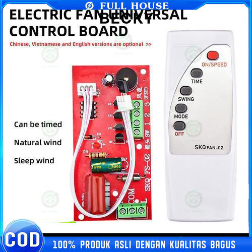 Full House！【COD】Modul + Remot universal Kipas Angin Modul Pcb Kipas Angin Yundai / Arashi / Maspion 