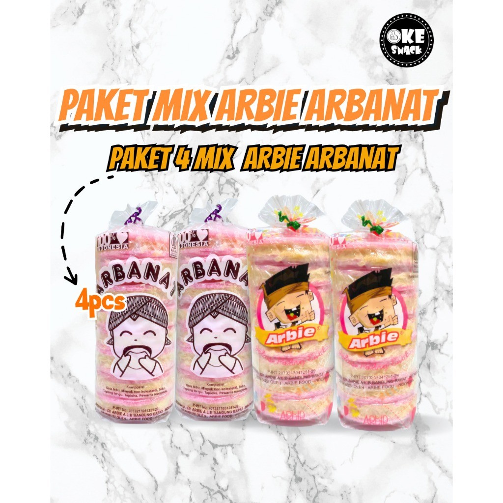 

Paket Hemat Mix Arbie 2 pcs Arbanat 2 pcs Harum Manis Rambut Nenek Bundling