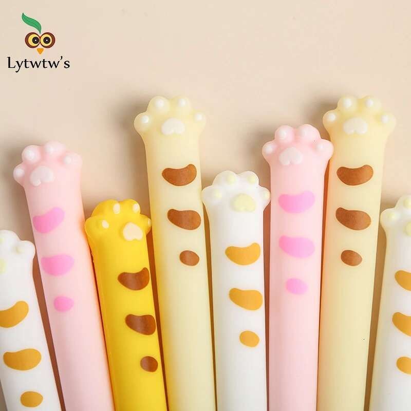 

1 Piece Lytwtw's Cute Kawaii Cat Paw Silicone Claw Gel Pen School Office Supply Stationery Creative Sweet Pretty Lovely Cartoon